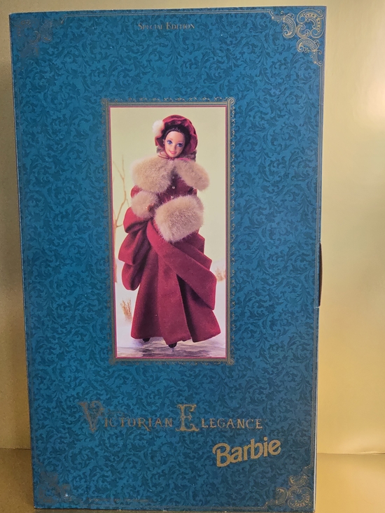 Barbie Other - Barbie Women's Burgundy Pea Coat with Cream Fur Trim